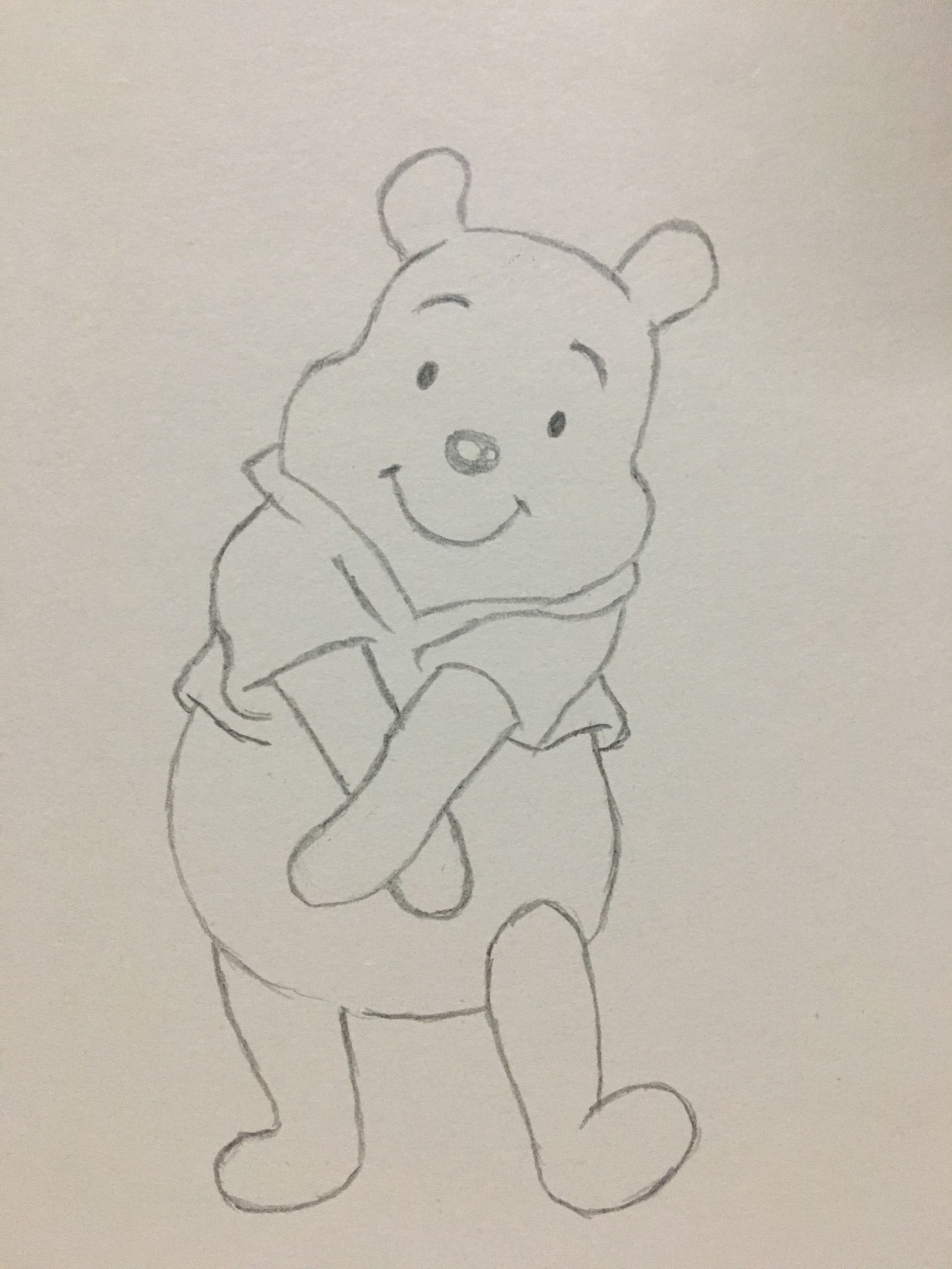 简笔画——小熊维尼的画法