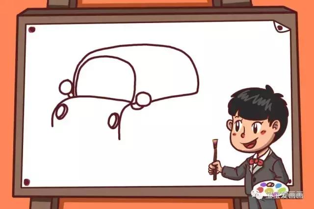 宝宝认识的交通工具简笔画,儿童简笔画入门小汽车0-3岁