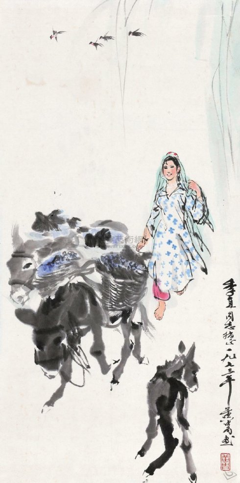 黄胄人物速写大师,毛笔速写人物大师级别