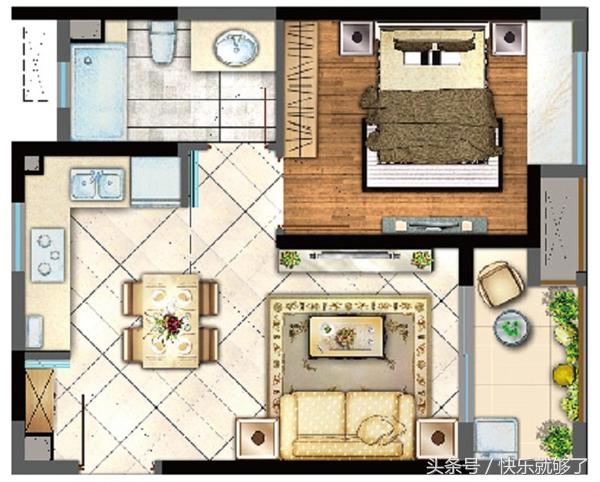 绿地书香苑两室装修效果图,绿地96户型装修效果图