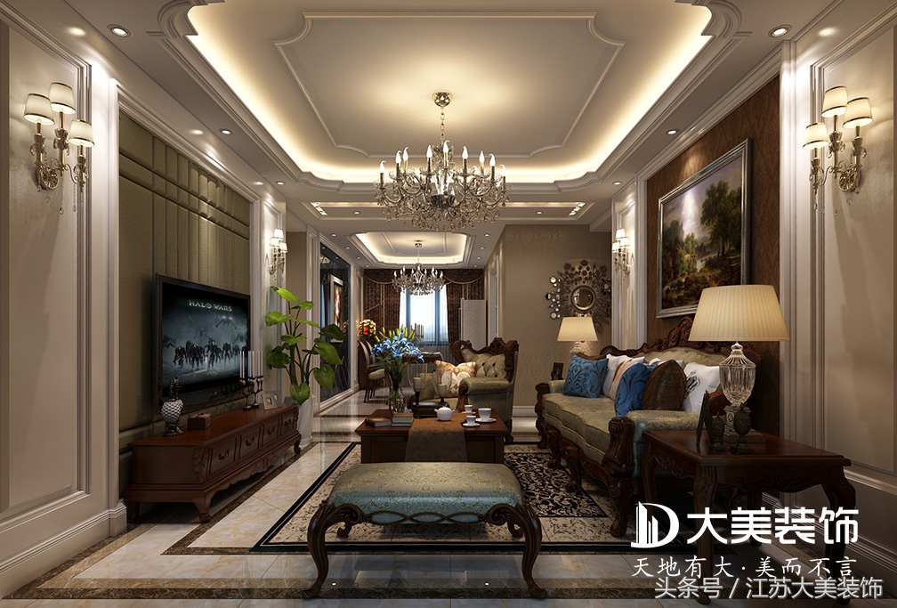 徐州枫林天下110平米三室两厅装修,徐州枫林天下叠加住宅效果图