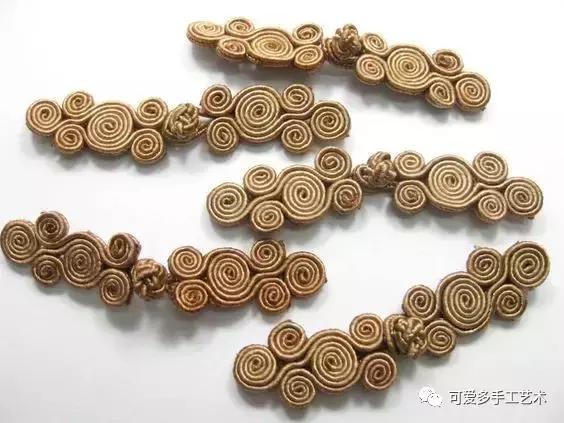 手工盘扣最简单版,用布做盘扣慢动作教程