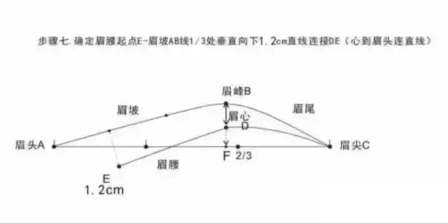 半永久眉毛眉形基础简单画法,眉毛设计眉形基础教程