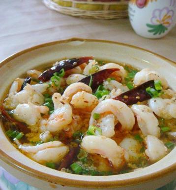 水煮虾球最正宗的做法,芥末水煮虾球