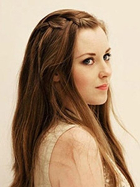 鱼骨辫半扎发编发教程简单好看,侧编刘海编发教程简单又好看