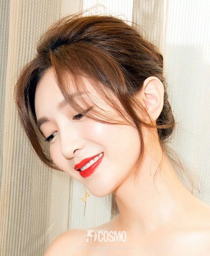 美人计戴眼镜刘海怎么剪好看,肉肉脸型适合什么刘海