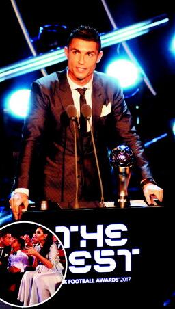 c罗第五次金球奖颁奖典礼视频,c罗第五个欧冠冠军颁奖典礼