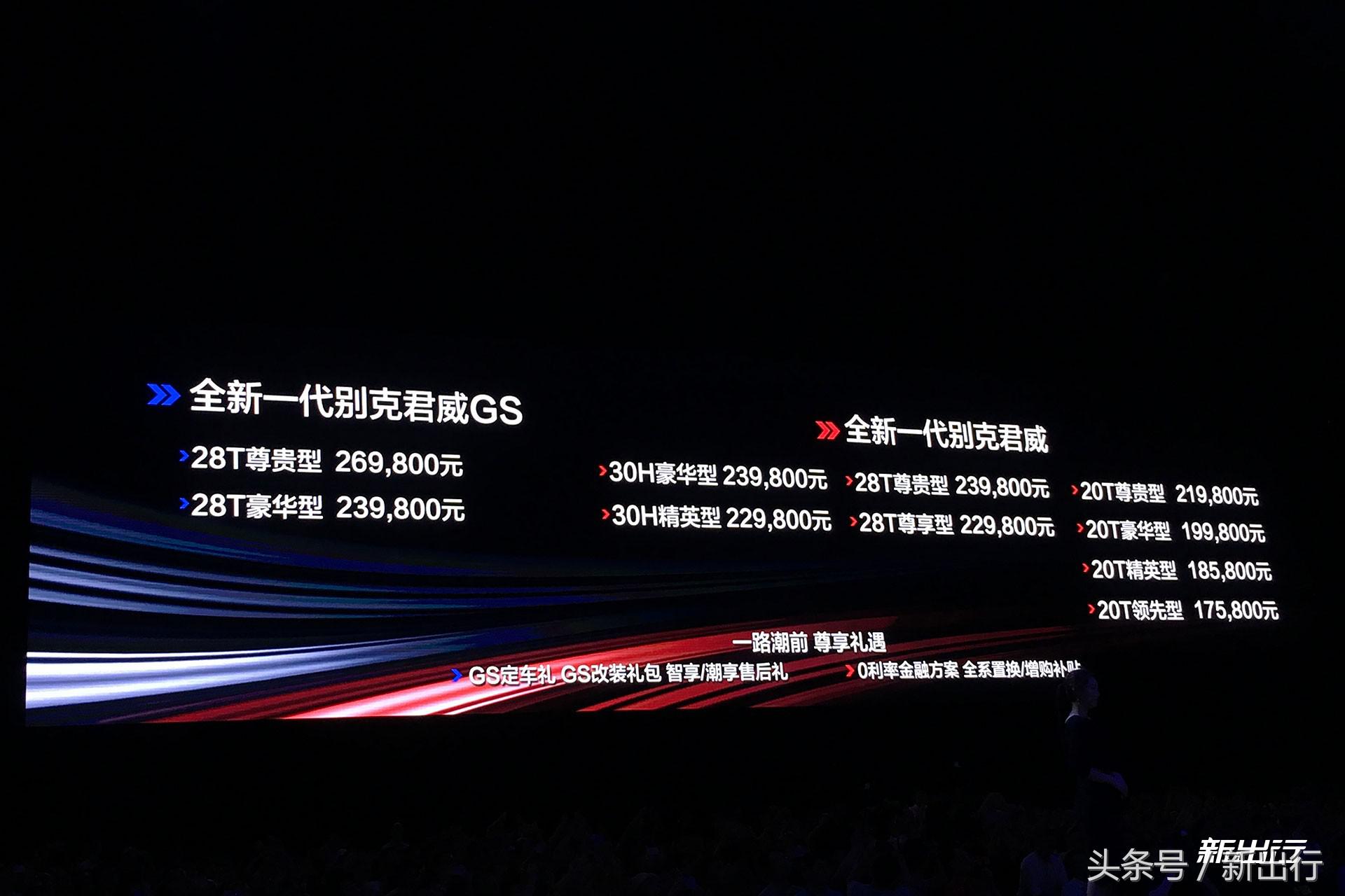 别克君威2017款30h豪华型,远距离看新款君威