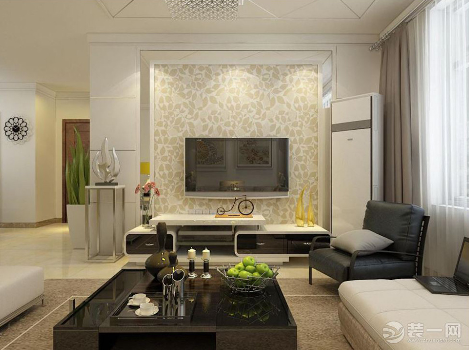 名辉豪庭简约装修,两室一厅装修效果名辉豪庭