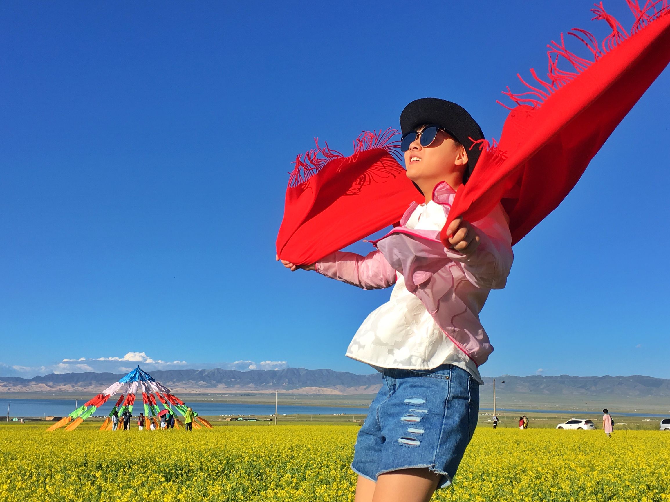 清晨的青海湖美景,静谧的青海湖