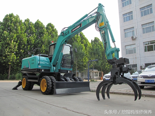 轮式挖掘机抓木机怎么选,宝鼎轮式挖掘机抓木机参数