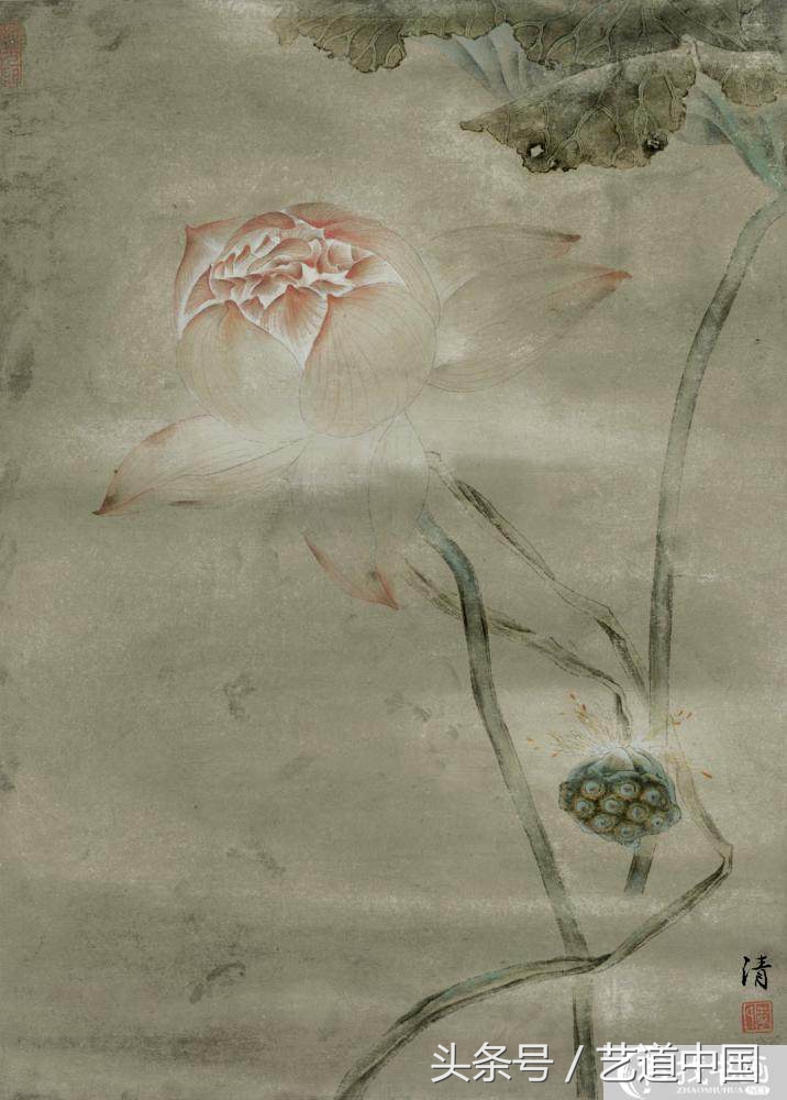 非学院派画师,画师画的荷花有多美