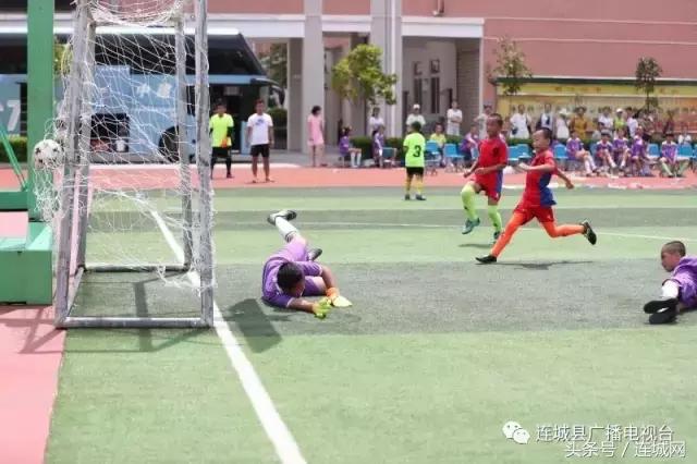 连城实小举办暑期校园足球交流会与厦门思明区小选手切磋球技
