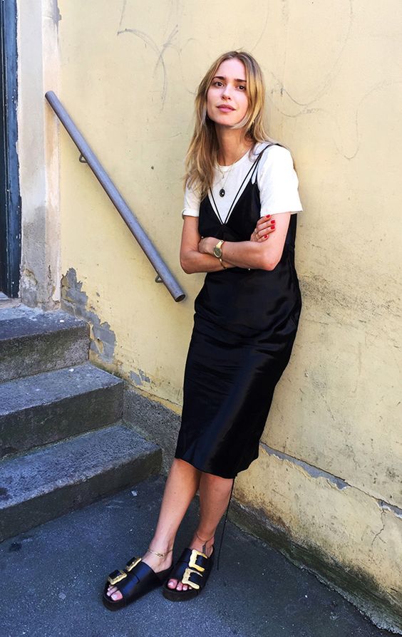 风靡时尚圈的slipdress，普通人应该怎么穿