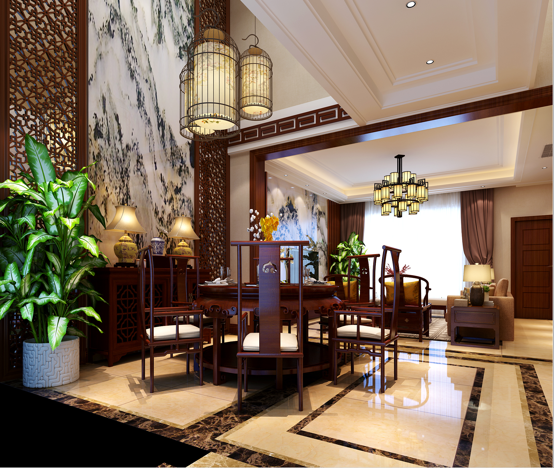 清雅俊逸唯美中式雅居,中式雅居风格图