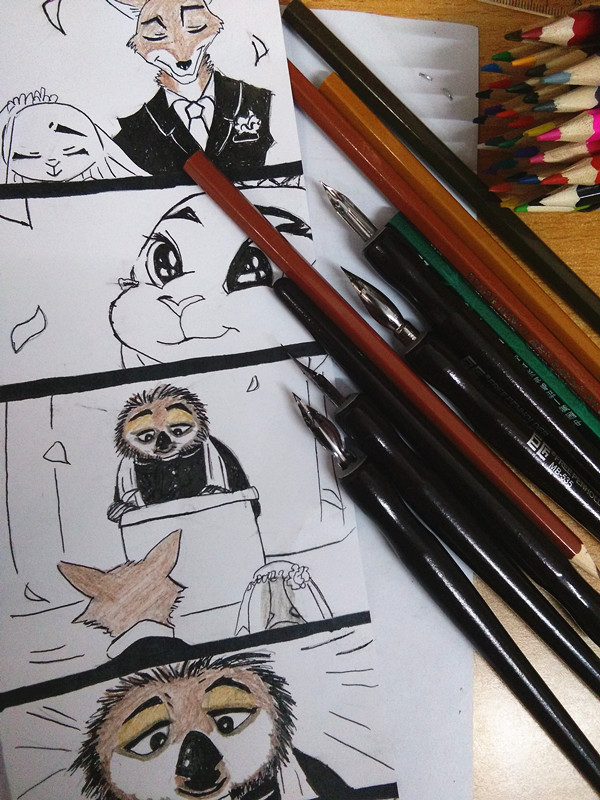 蘸水笔漫画,漫画咋用蘸水笔