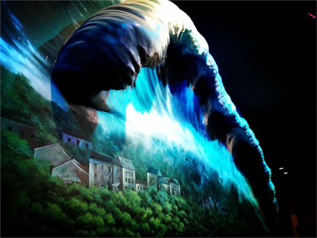 鱼游白沙洲,万达电影乐园汉秀双骄亮灯