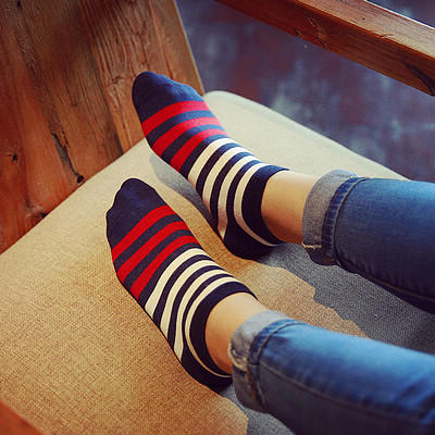 清新的袜子透气清凉有刺绣,透气舒适不臭脚短袜