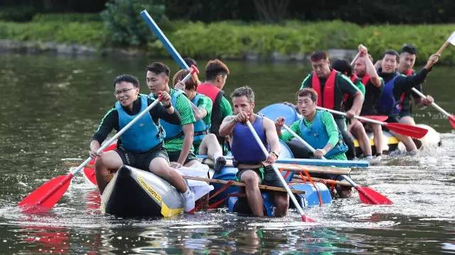 海外拉练日记(二):自制皮划艇大赛high翻全队附海量图集
