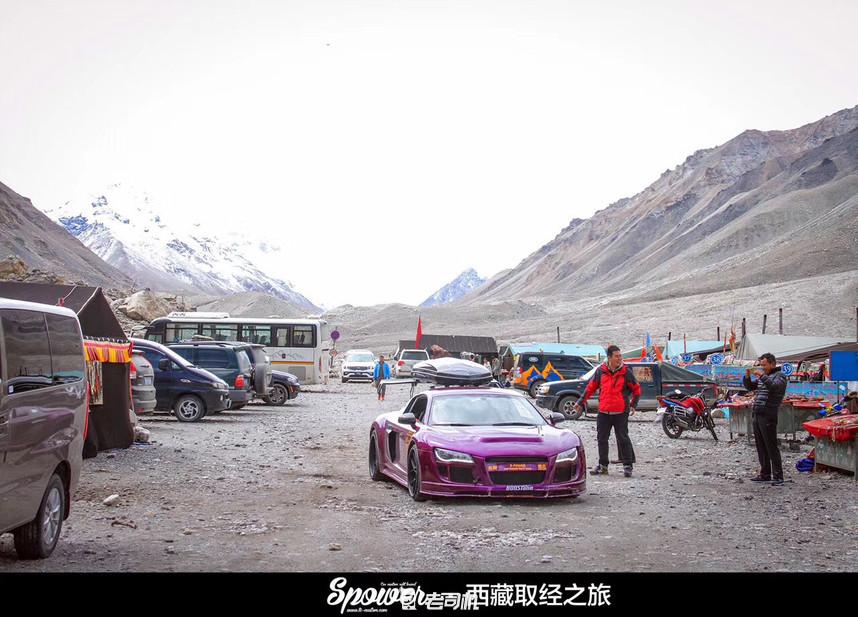 开辆超跑去*藏西**！最后看看几百万的奥迪R8破成啥样了？