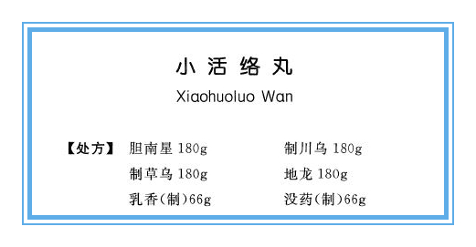 大活络丸和小活络丸一起服可以吗,小活络丸和大活络丸有什么区别