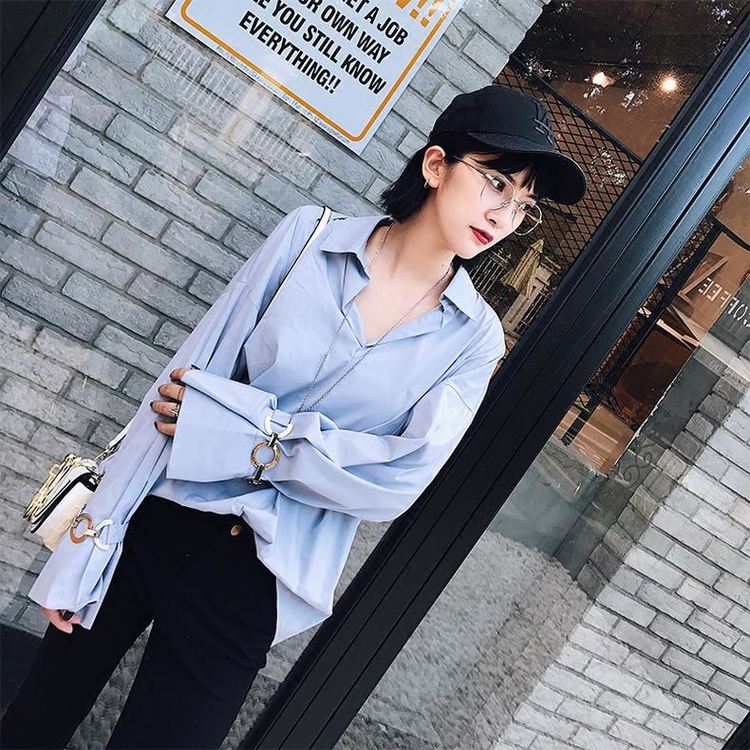 夏日穿搭oversize穿搭,洋气外穿遮肉早秋上衣女oversize
