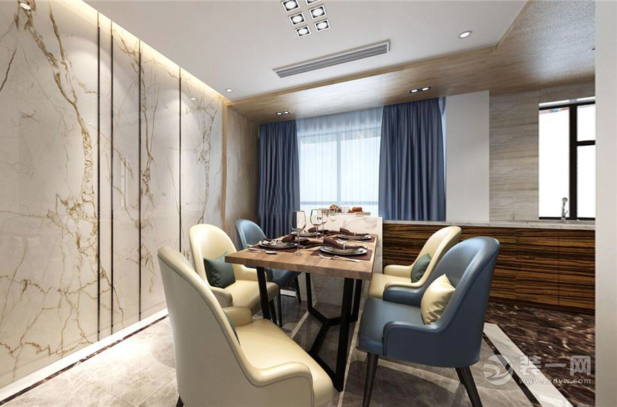 整个走廊来收纳，襄阳绿地广场三期效果图，170平现代四居半包9万