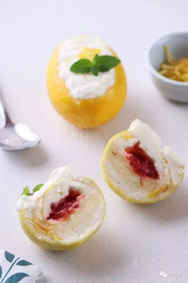 抹茶柠檬慕斯,柠檬杯慕斯流心蛋糕