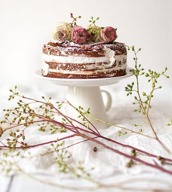 低脂裸蛋糕款式,裸蛋糕和普通蛋糕视觉对比