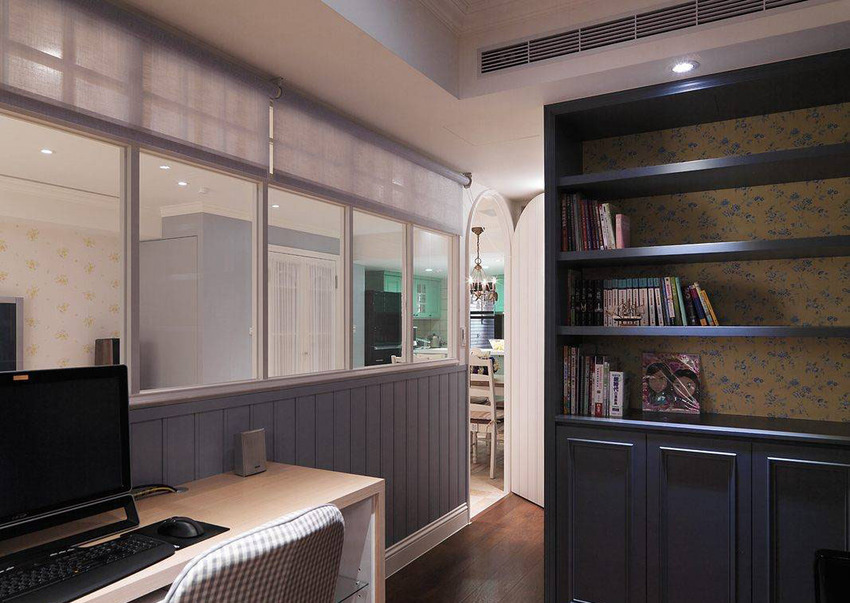 美式复古风格，武汉中国铁建梧桐苑，138平25万全包，有餐厅吧台