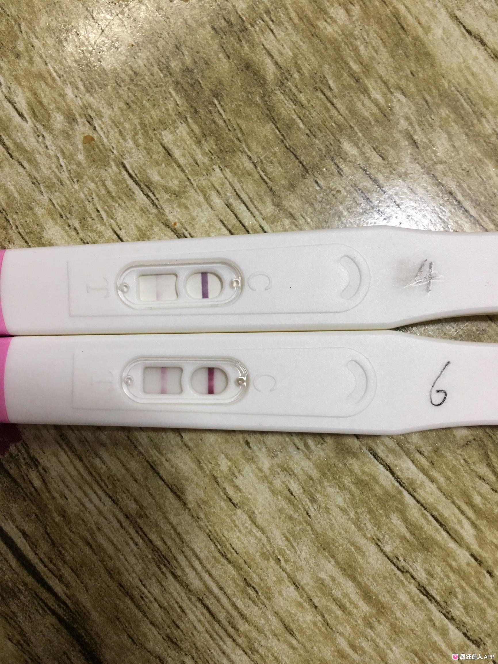 试纸昨天加深了今天没有加深,试纸测试好几天但是都没有加深