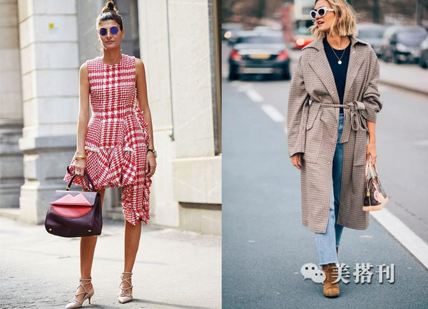 千鸟格永不落伍的复古元素,经典千鸟格超显品味气质