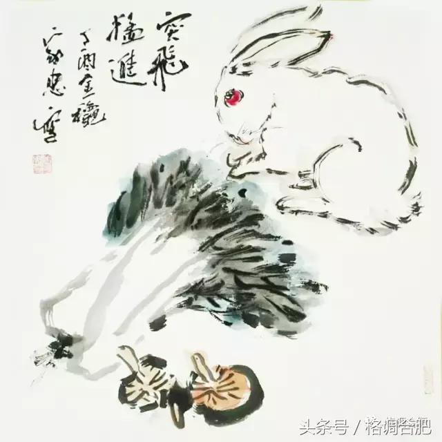 痴迷画画,除了教书就是水墨画