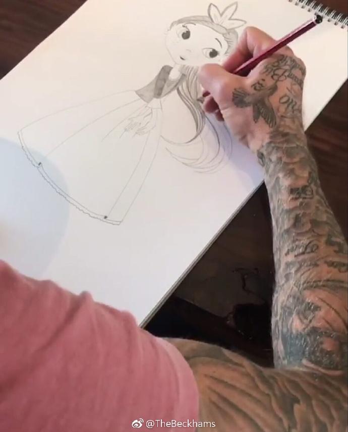 小七贝克汉姆女儿奴,贝克汉姆化身女儿奴小七贝嫂儿子