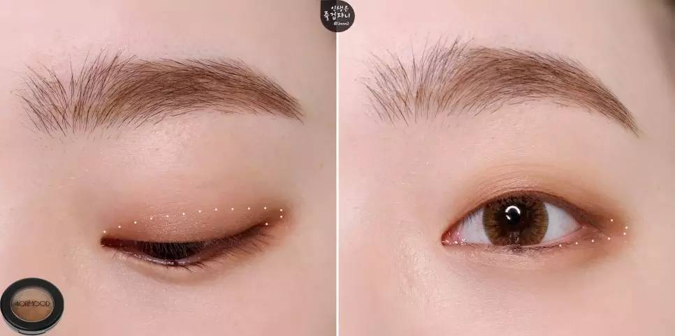 内双接近单眼皮如何画眼妆视频,单眼皮小眼睛内双肿眼泡眼妆教程