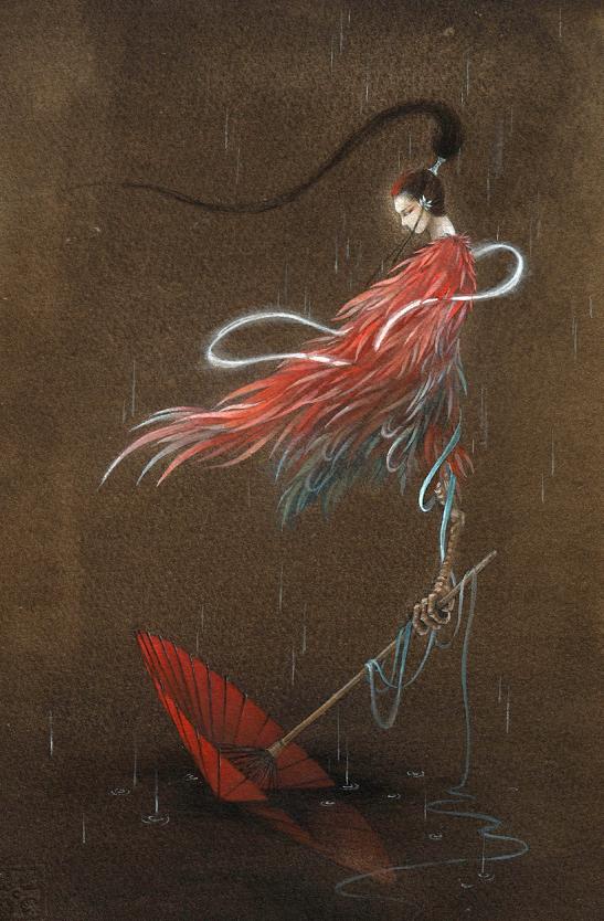 中国百鬼画作,一双巧手作画