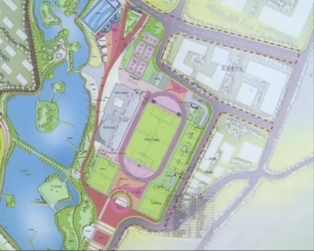 梅州变化真大,梅州客家足球基地全景图