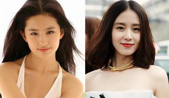 撞脸女明星对照表,十大女明星撞脸