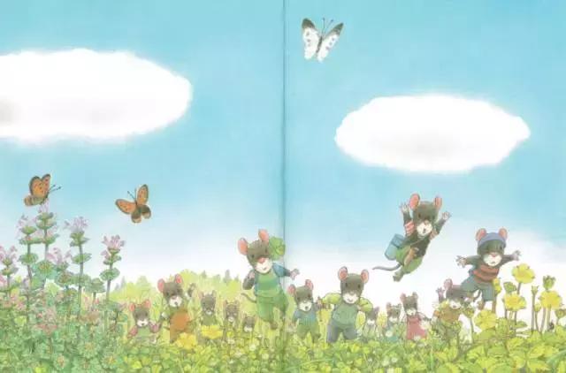 14只老鼠赏月的绘本图片,老鼠赏月绘本故事