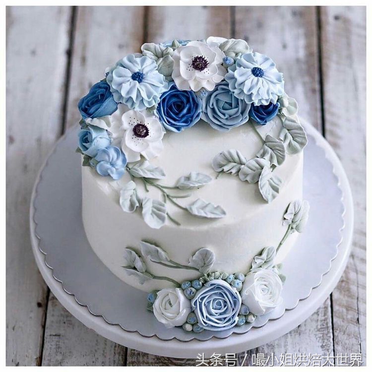 韩式豆沙裱花配色视频教程,韩式裱花技巧培训学习