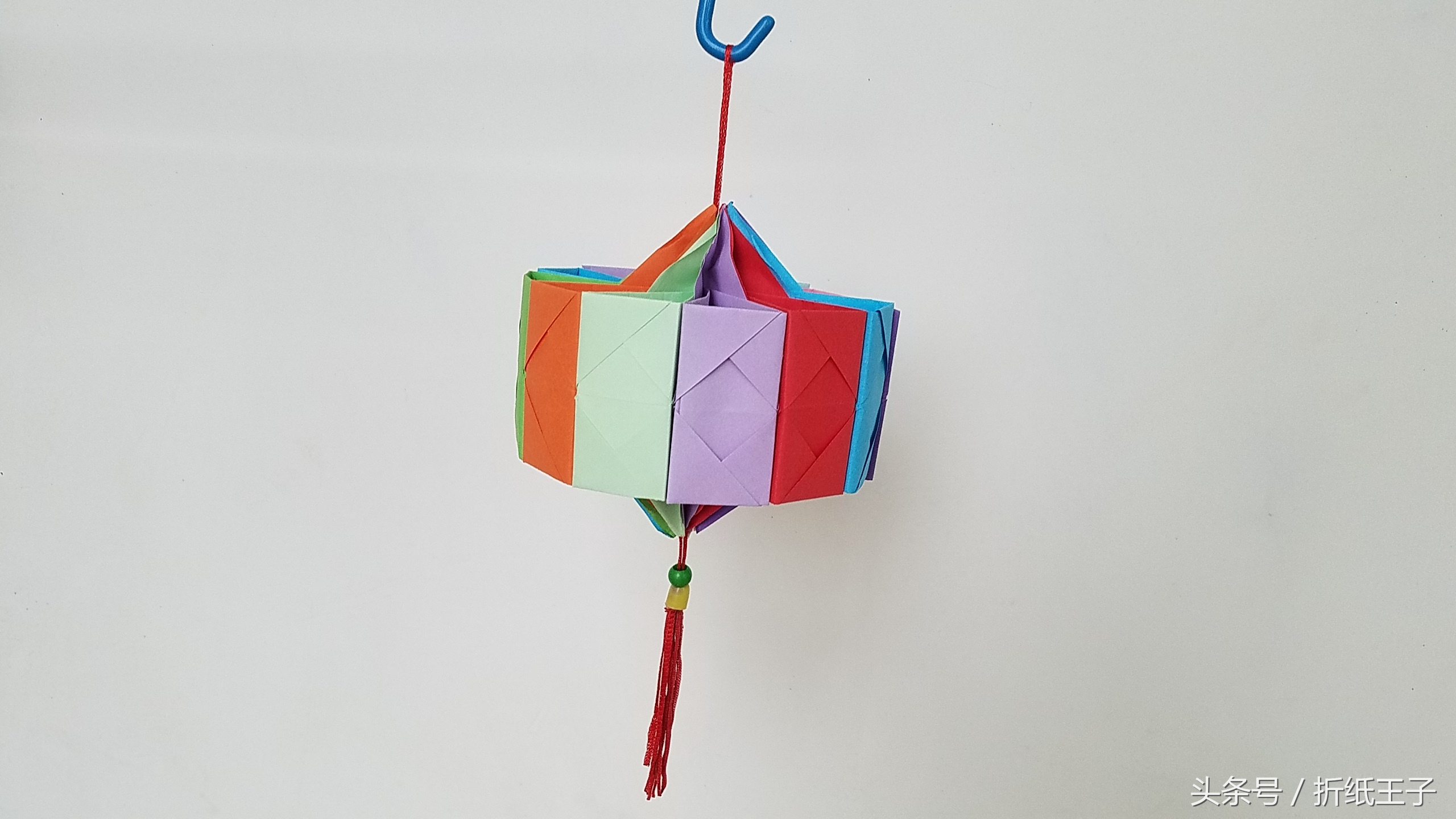 怎么折纸灯笼教程,手工折纸花朵灯笼