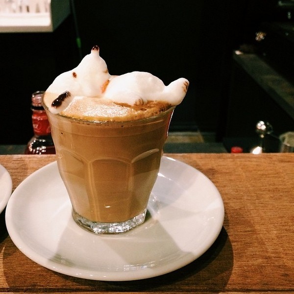 艺术咖啡拉花作品,咖啡拉花简单作品