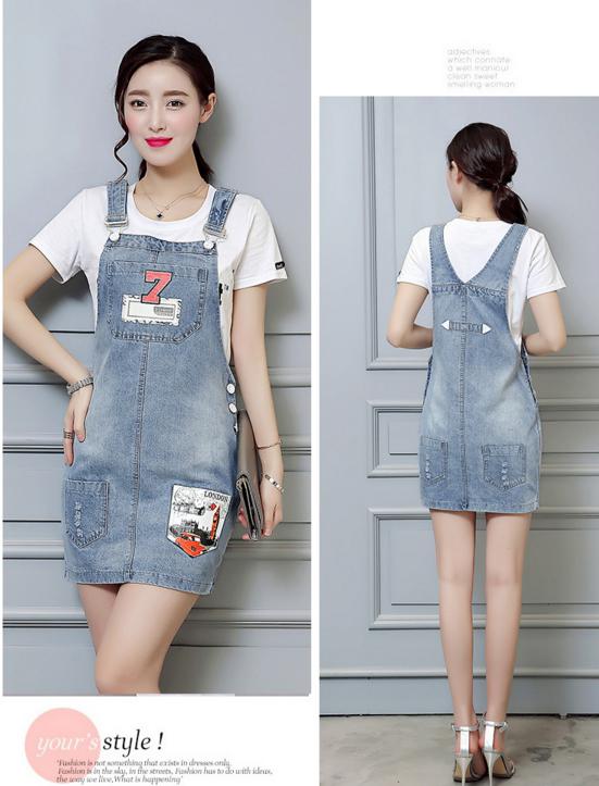 韩版牛仔背带裙的唯美格调，让你尽显女性之美