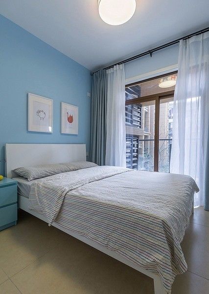 120平现代简约暖色系,120现代简约风三居室图片