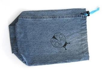 旧牛仔裤改造收纳袋教程,废旧牛仔裤手工改造收纳袋的做法