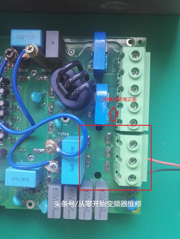 变频器维修检查三相桥式整流好坏,变频器整流桥好坏的测量方法视频