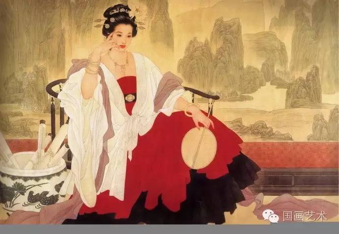 王美芳工笔仕女技法,王美芳的工笔人物线条表现