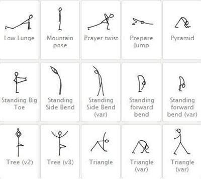 瑜伽动作教学贴画,瑜伽老师教你一个小技巧