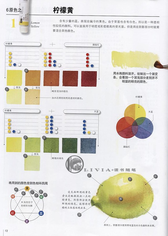 用水彩画达到极致的调色方法的书,水彩画12色颜料调色表大全