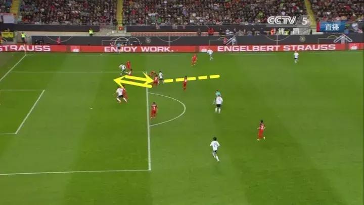 同样可以把球传到球门里，这样的德国队换上红色的衣服就是西班牙